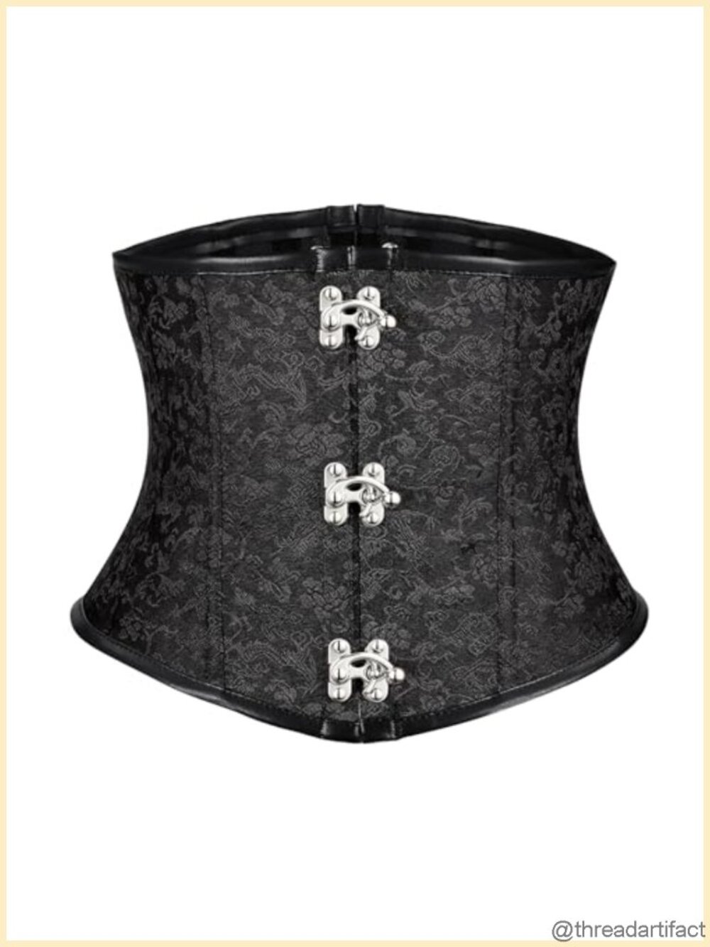 JASGOOD Women's Underbust Corset Belt Lace-Up Boned Waist Corset